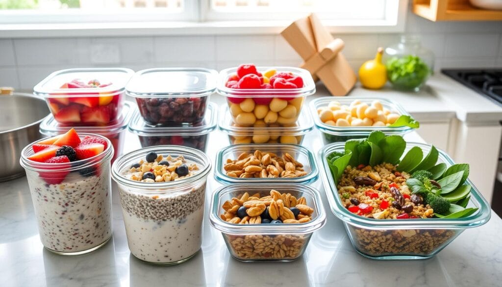 Plant-based breakfast meal prep