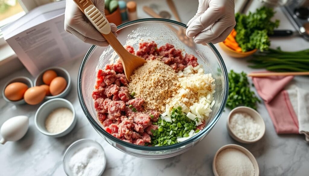 Step-by-Step Meatloaf Mixing