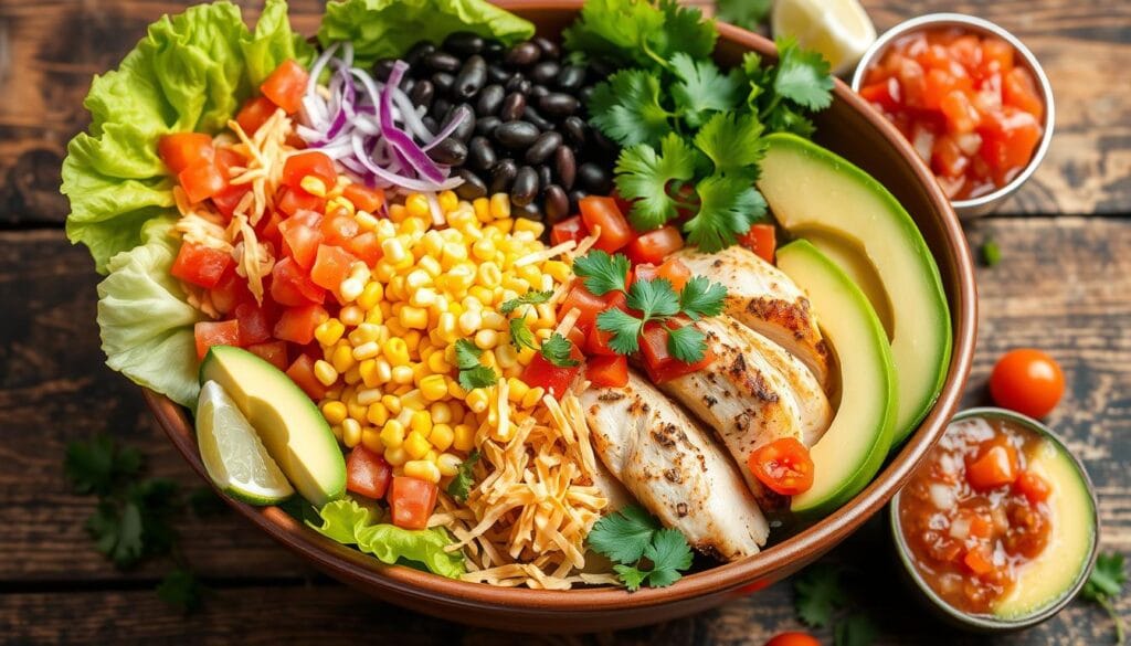 Taco bowl ingredients