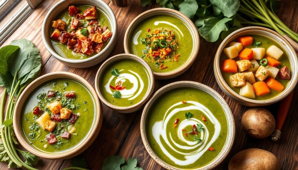 Turnip Green Soup Variations