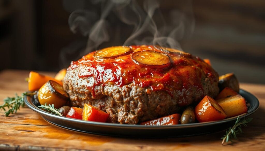 baked meatloaf dish