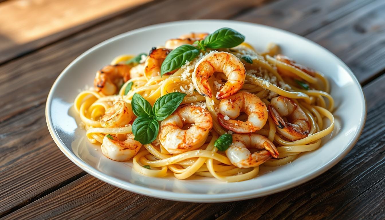 Chicken and Shrimp Pasta