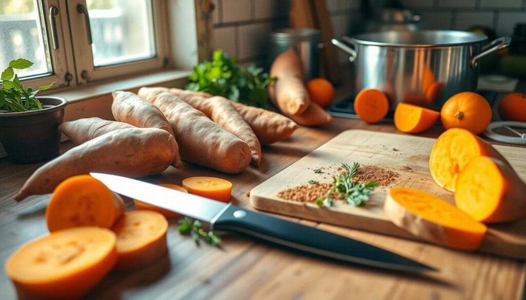 sweet potato preparation